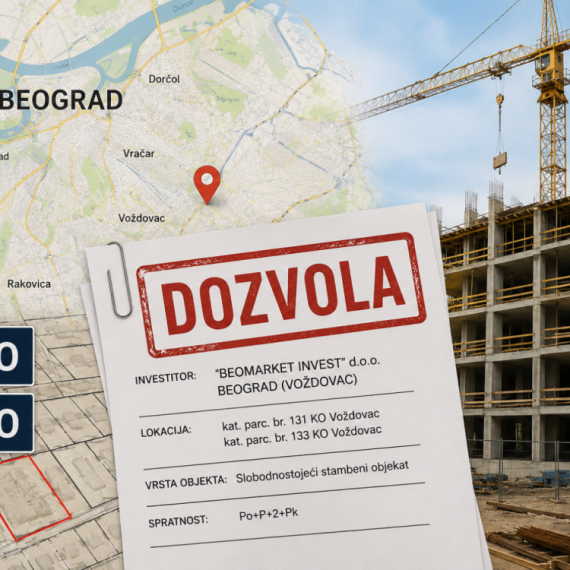 Kompanija "BEOMARKET INVEST" podnela zahtev izgradnju stambenog objekta na Voždovcu