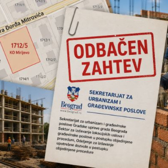 Odbijen zahtev investitora 'MIKON COMPANY' i 'MEMA' za upotrebnu dozvolu u Mirijevu