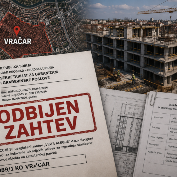 "VISTA ALEGRE" ostala bez lokacijskih uslova na Vračaru: Grad Beograd odbacio zahtev za stambeno-poslovni objekat