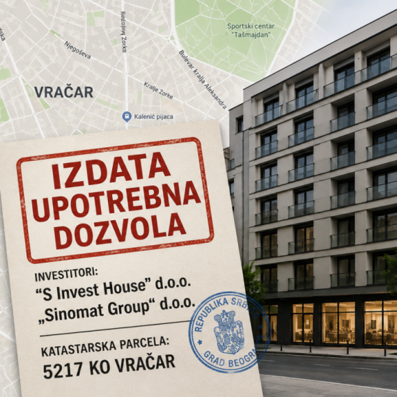 Zeleno svetlo! "S Invest House" i "Sinomat Group" dobili upotrebnu dozvolu za projekat na Vračaru
