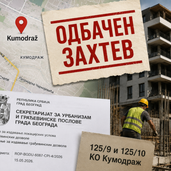 Odbačen zahtev za izgradnju objekta u Kumodražu - odbijen "BIBLOS INVEST" zbog nepravilnosti
