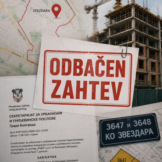 Odbačen zahtev za lokacijske uslove na Zvezdari: Ništa od gradnje - odbijena firma „KN04“