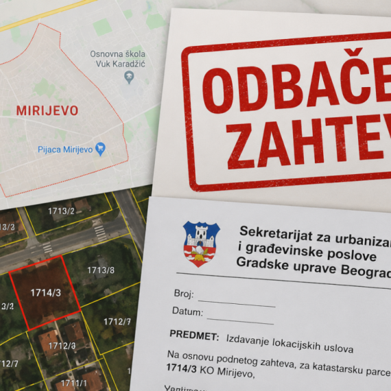 Odbačen zahtev "TROYING" d.o.o. iz Kaluđerice - ništa od lokacijskih uslova za gradnju u Mirijevu
