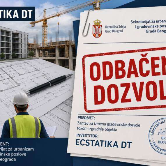 "ECSTATIKA DT" nije dobila izmenu građevinske dozvole: Zahtev odbačen kao nepotpun