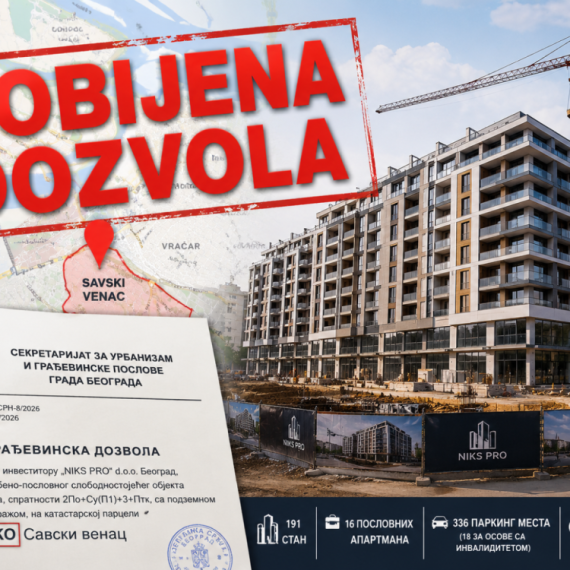 "NIKS PRO" dobio građevinsku dozvolu za novi kompleks na Savskom vencu: Gradi se skoro 200 stanova i poslovni sadržaji