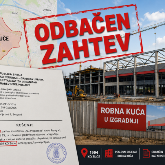 Odbačen zahtev za građevinsku dozvolu: "NC Properties" za sada bez dozvole za robnu kuću u Zucama