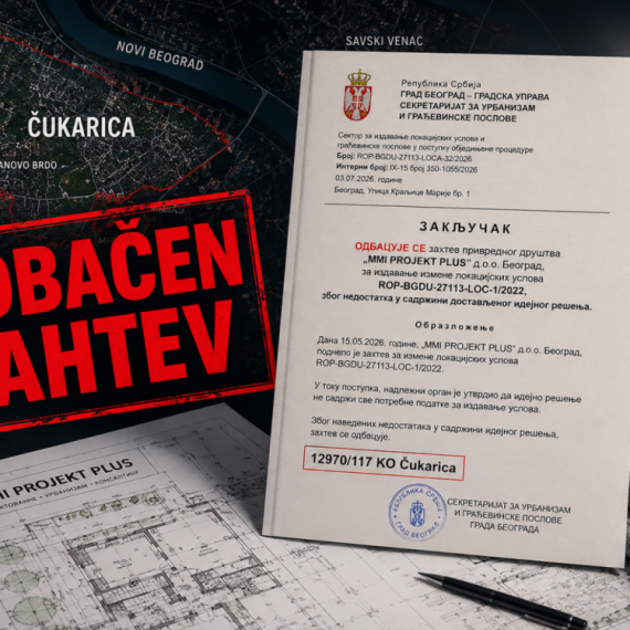 Stop za gradnju na Čukarici - Sekretarijat odbacio zahtev investitora "MMI PROJEKT PLUS"