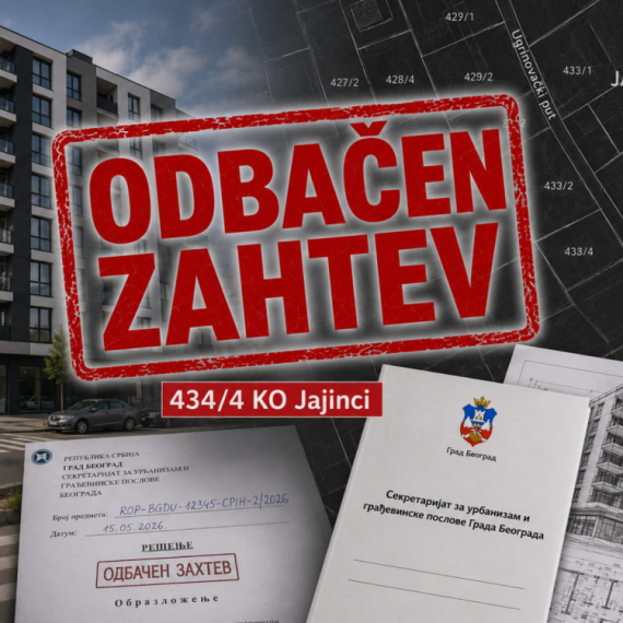 Zaustavljen projekat firme "Inter-Hollywood" - Odbačen zahtev za gradnju u Jajincima