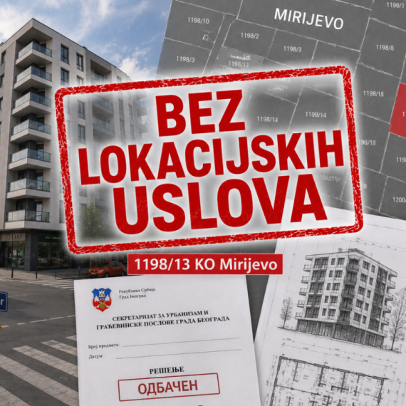 Crveno svetlo za investitora "SUPER GRADNJA" - Grad odbio idejno rešenje za stambeni objekat u Mirijevu