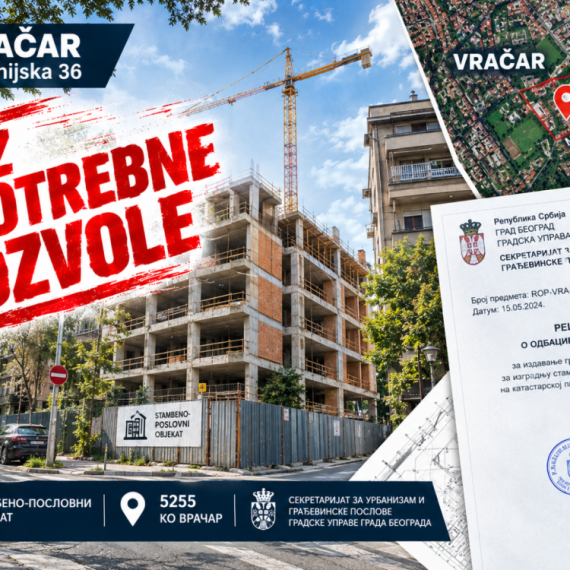 Zgrada od 7 spratova na Vračaru ostala bez dozvole, investitor "BEOMARKET INVEST" predao nepotpunu dokumentaciju